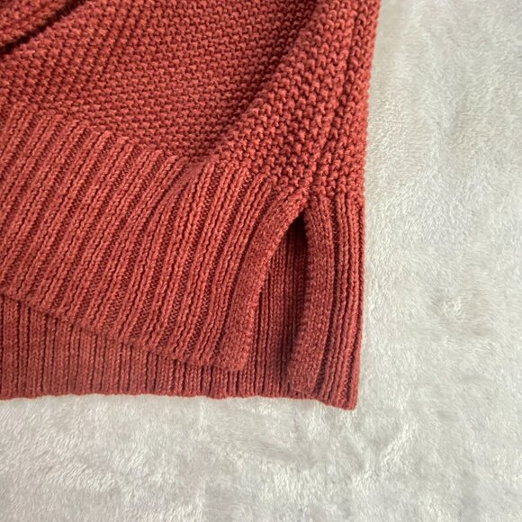 Lucky Brand Burnt Orange V-Neck Long Sleeve Sweater Size XL - Picture 5 of 10